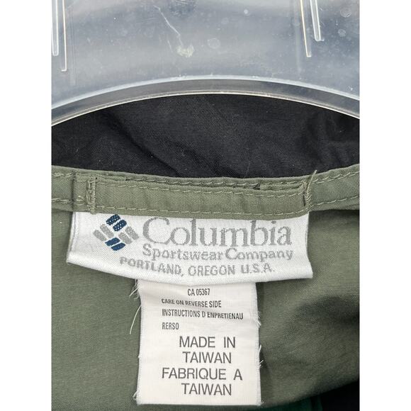Vtg Columbia Jacket Mens M Green Anorak Pullover Windbreaker Hooded - Picture 6 of 9